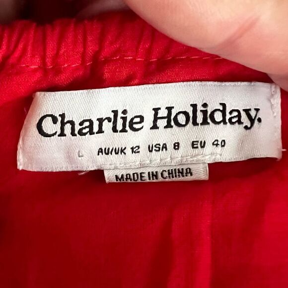 Charlie Holiday Anthropologie Women’s L Jenna Maxi Dress NEW - Picture 15 of 16